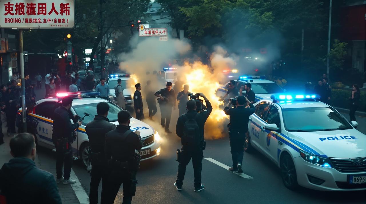 黑料91 - 某剧组在拍摄地发生冲突，警方介入调查